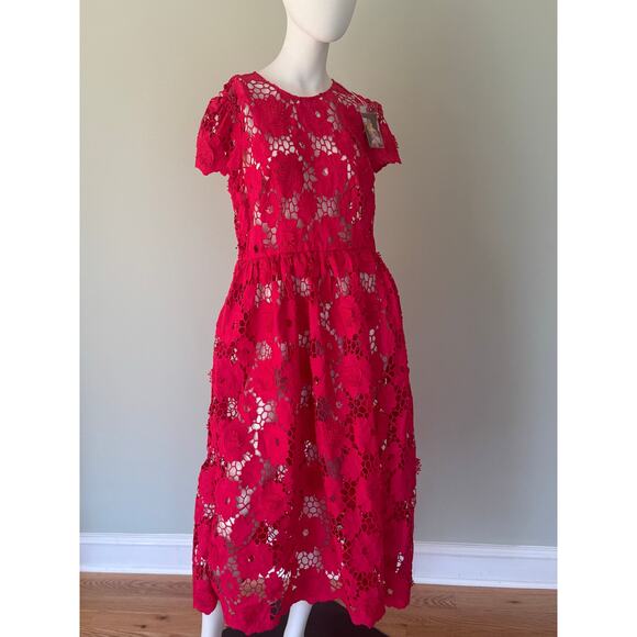 SELF-PORTRAIT Poppy Midi Dress - Picture 7 of 10
